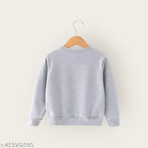 Gray and blue full sleeve kids sweatshirts pack-2, featuring vibrant printed patterns, suitable for both baby boys and girls