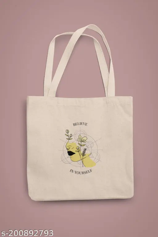 Graphicprinted tote bag for women, girls, and college goers, with a humorous design