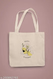 Graphicprinted tote bag for women, girls, and college goers, with a humorous design