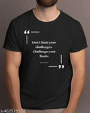 Printed cotton short sleeve tee DONT LIMIT UR CHALLANGE, size [S/M/L/XL], India-made