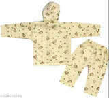 Printed wool ANMOL open button, infant clothing for 0-18 months, Indian handcrafted net design