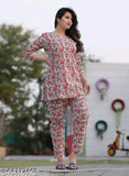 Printed rayon nightsuit, fire-figured babydoll with built-in bra, women's sleepwear from India