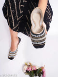 Embellished synthetic sole mojori jutti for women & girls in various colors, slip-on style, Indian origin