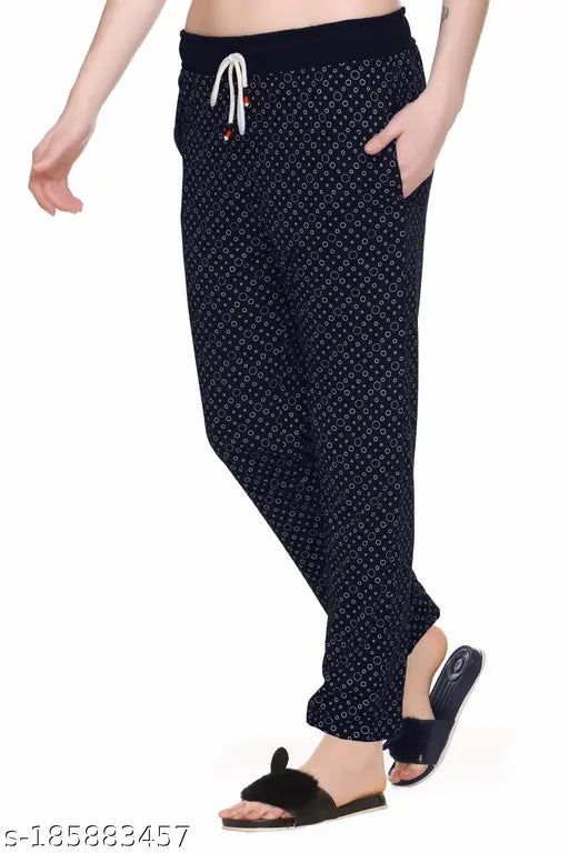 Women's stylish, comfortable, and original gym pants in soft cotton blend. Perfect fit for yoga or running. Ideal casual lounge wear