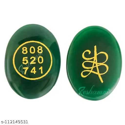 Green jade Zibu coin, certified angle number, attracts money & wealth, natural cabochon oval shape Feng Shui symbol of abundance