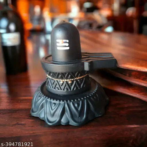 Small size ABS Shivling statue for home decor, puja, or temple Vastu showpiece. Height 3 inches, perfect for gifting during special occasions like weddings and anniversaries. Handcrafted in India