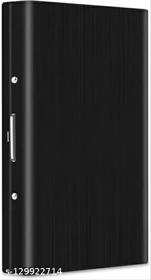 Metal silver Sonrisa Purse Type men's credit/debit/Visa 10 card holder, ultra-slim and portable, solid construction, stainless steel, ultimate card protection