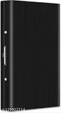 Metal silver Sonrisa Purse Type men's credit/debit/Visa 10 card holder, ultra-slim and portable, solid construction, stainless steel, ultimate card protection