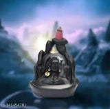 Resin Adiyogi and Hanuman ji Smoke Backflow Showpiece Combo with 21 free cones, Indian idols & figurines for home decoration