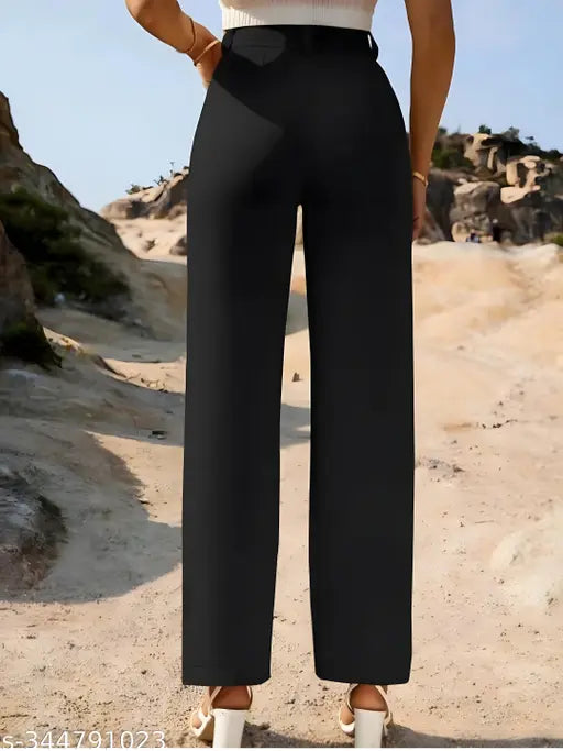 Western-style bootcut pants with stretchy fabric, ribbed texture, suitable for yoga or casual wear