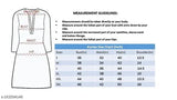 Charvi Petite Kurti rayon anarkali gown for women party wear, three-quarter sleeves, printed pattern, long frock on mannequin