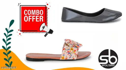 Grey patent leather ballet flats - elegant, lightweight ballerinas for daily wear or parties for women