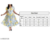 Assorted printed Georgette Western gowns for women (S-XXL), perfect for parties and events, Indian origin