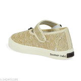 Embellished canvas and rubber AngelwalkFashion baby shoe, sparkle belly, casual wear for girls (18-24 Months - 5 Years), handcrafted in India