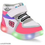 Baby pink Kids Led Light Shoes For Boys And Girls (Bachoo Ke Light wale Shoes)