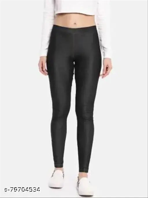 Black cotton blend women's jegging by VICTUS - perfect for western look, soft and stylish, enhances curves, size 32 (waist 25", length 36", hip 32")