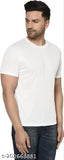 Multicolor cotton blend solid men's round neck t-shirt, stylish & breathable for casual outings