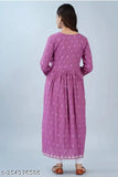 Purple traditional outfit, long-sleeve tunic dress