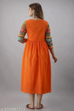 Cotton printed rayon kurta gown, solid combo S-5XL, ideal for casual events & weekend gatherings