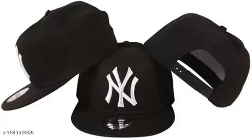 Self design cotton hip-hop cap combo with black square dial LED watch for men & boys, Indian self embroidered baseball cap set