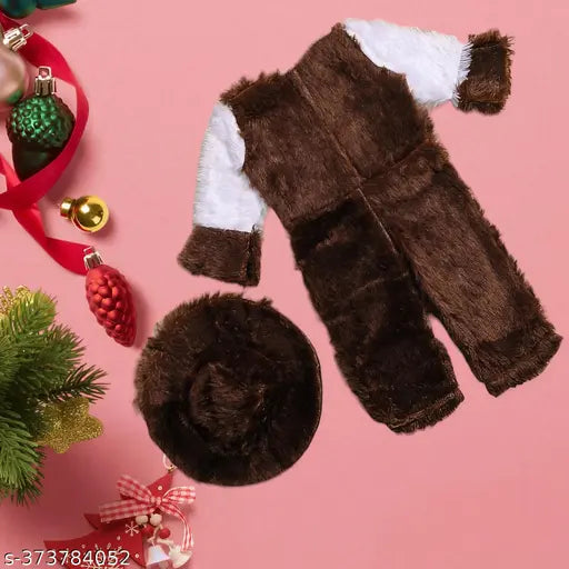 christmas Season dress for girlsNew Brown Sweater For Kids