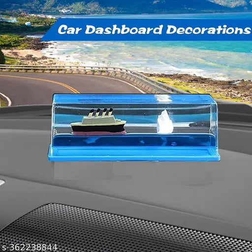 Titanic cruise ship model decoration - Vamor Liquid Wave acrylic and resin replica with no-spill design
