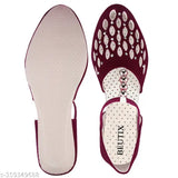 Suede sliper bellies, Indian women's solid ballerina flats in sizes IND-4 to IND-8