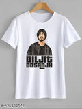 Polyester t-shirt with Diljit Dosanjh print, short sleeves, India origin