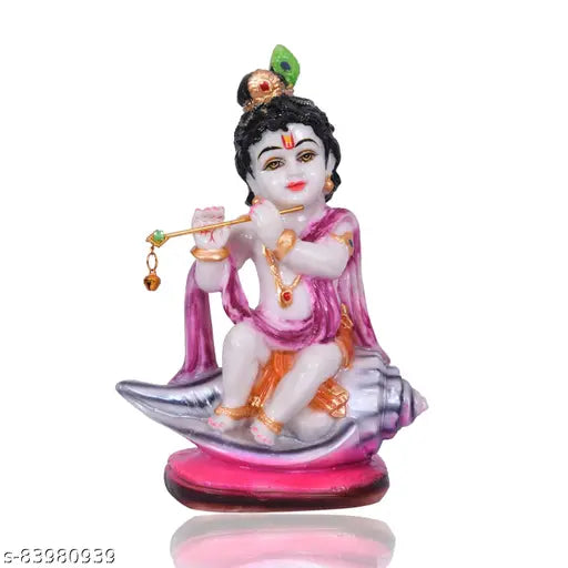 Standing multicolor Lord Krishna Love Couple Statue, 20 cm polyresin Hindu idol for home decor, ideal gift option for any occasion, brings wealth and happiness as per Vastu mythology