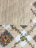 Double cotton comforter with quilted texture, reversible designs - ideal for AC use