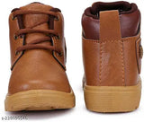 Brown canvas, lace-up front, low-top sneaker style, comfortable, casual, kids' shoes