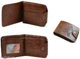Black PU Watch Sunglass & Wallet Combo with 2 compartments, ideal for everyday essentials