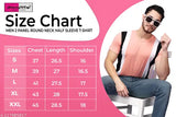 Swiftly Men's Colorblocked Slim Round Peach Tshirts