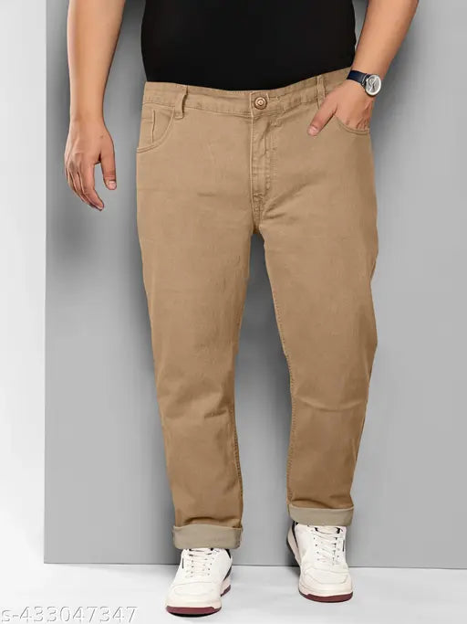 RIGBONE Men's Yellow Denim Relaxed Jeans - Durable mid-rise, regular fit, and flattering design. Available sizes: 40 (Waist 41in, Length 42in, Hip 46in), 42 (Waist 43in, Length 42in, Hip 48in), etc., Made in India