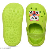 Panda-themed EVA clogs for kids - pack of 2, breathable and quick-drying, easy slip-on with pivoting heel straps
