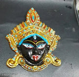 Metal Kali Maa wall hanging, multi-faced Kali Maa mask, 6 inch height, Indian decorative showpiece