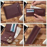 TnW Men's Faux Leather Wallet, 7 detachable card holders, durable cloth lining, solid design, free size (11cm x 10cm), handcrafted in India