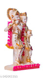 Resin Lord Radha Krishna statue, vibrant polyresin decor for home or office pooja room, brings peace & wealth