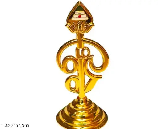 Murugan vel metal god idol, plain design, 4-inch decorative showpiece for dashboards