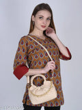 Purple paisley pattern sling bag with shoulder strap and coin purse combo