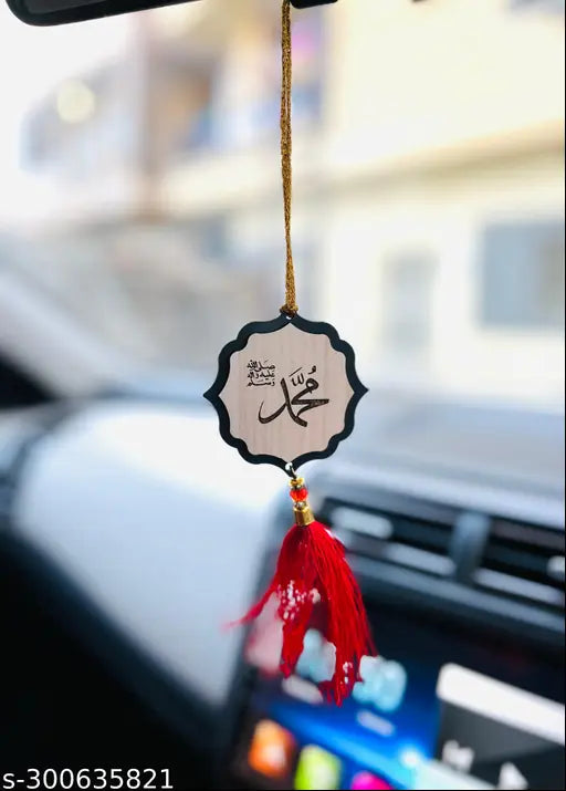 Metal car hanging accessories, 10-piece set from India