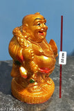 Unbreakable plastic Laughing Buddha statue, symbol of wealth & prosperity, home decor, wall hanging, table lamp, gift for men, anniversary gift. India origin