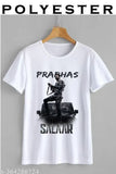 Printed net polyester Prabhas Salaar Jeep look, short sleeves in various sizes