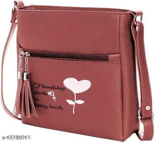 Pink leather slingbag, flap closure, chain shoulder strap