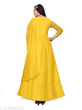 Indian KAVERI_YELLOW georgette blouse, embroidered three-quarter sleeves, M (38in), L (40in), XL (42in), XXL (44in), XXXL (46in)