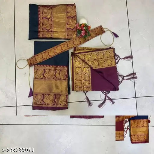 Silk embellished lehenga choli set with dupatta, 9-14 years, Indian ethnic wear