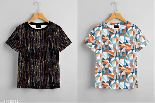 Kalindris printed polyester t-shirt collection, stylish fit for women & girls, regular & oversized sizes