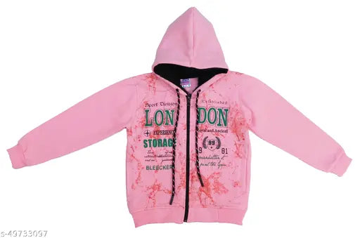 Smile In Life Presents Stylish Cotton Printed Full Sleeves Winter Zipper Hoodie For Boy's
