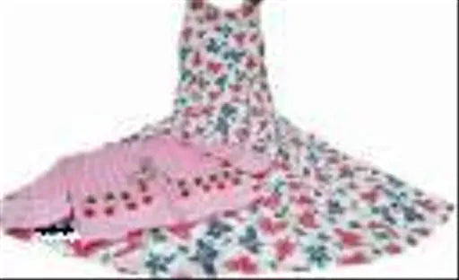 Pink rayon printed jacet, single size with bust 36 inches and length 32 inches
