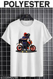 Printed polyester KTM bike GF LIFT short sleeved athletic wear with net pattern, on mannequin in gym setting